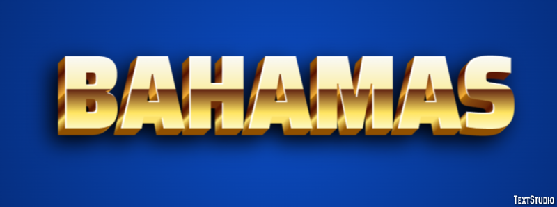 Bahamas Text Effect