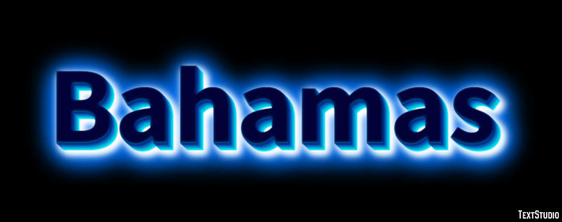 Bahamas Texteffekt