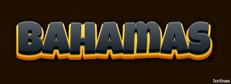 Bahamas Text Effect