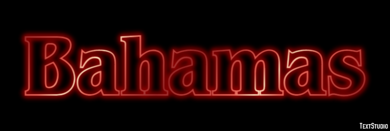Bahamas Text Effect