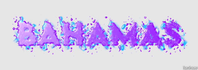 Bahamas Text Effect