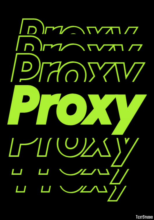 Proxy Tekst Effect