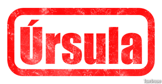 Úrsula Efecto de texto