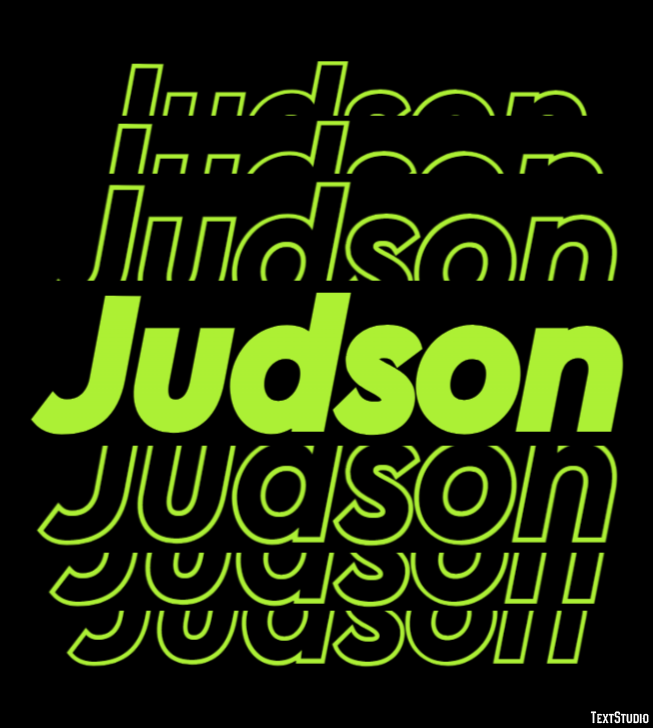 Judson Text effect
