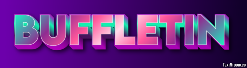 Buffletin Texteffekt