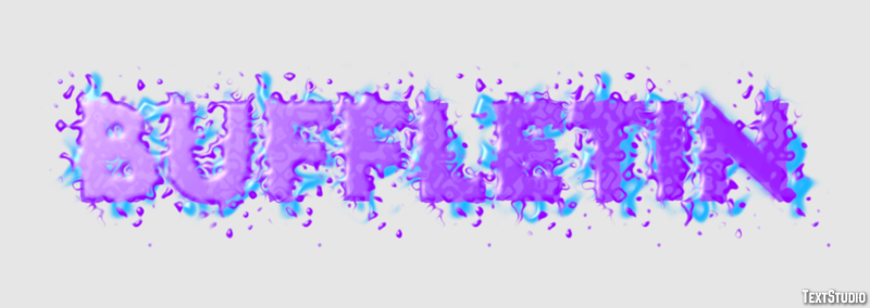 Buffletin Texteffekt
