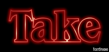 Take Efekt tekstowy