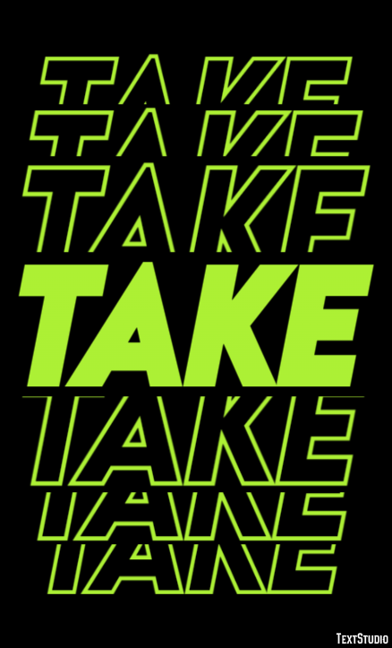 Take Efekt tekstowy