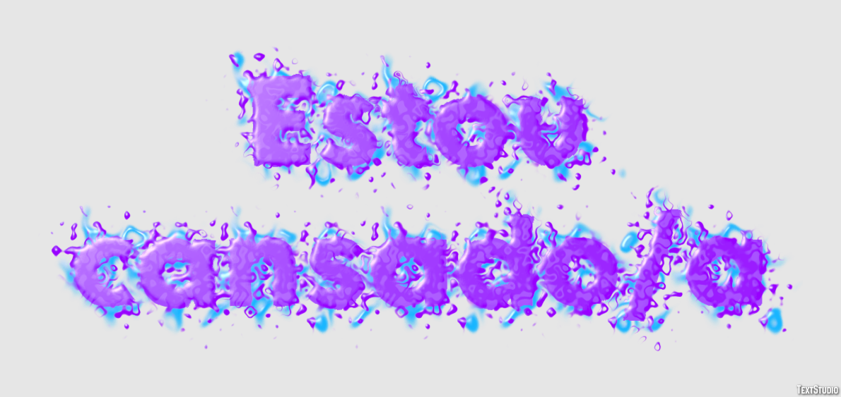 Estou cansado/a Effet de Texte