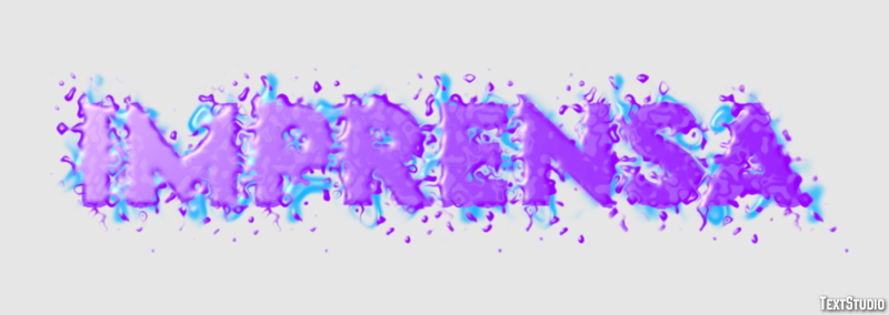 Imprensa Efecto de texto