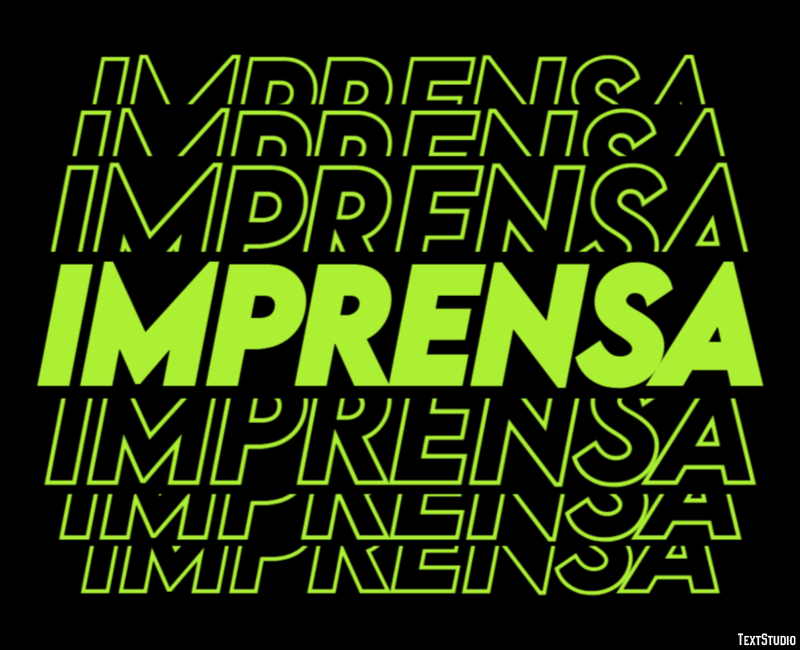 Imprensa Efecto de texto