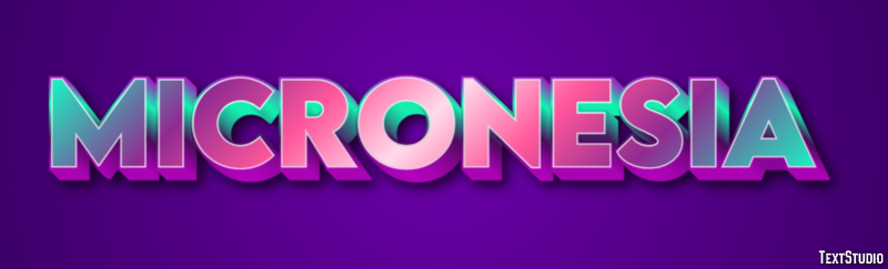 Micronesia Text Effect