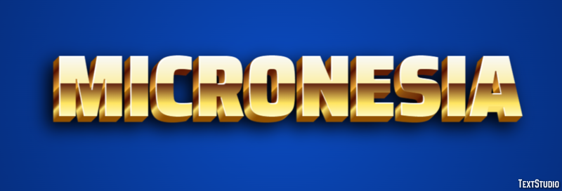 Micronesia Text Effect