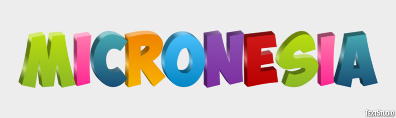 Micronesia Text Effect