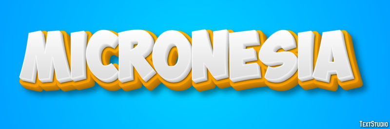 Micronesia Text Effect