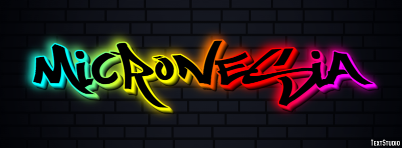 Micronesia Text Effect