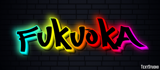Fukuoka Texteffekt