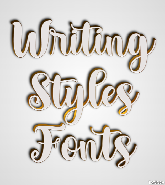 Writing Styles Fonts Efekt tekstowy