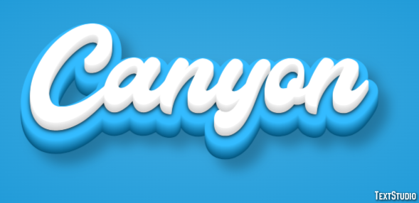 Canyon Effet de Texte