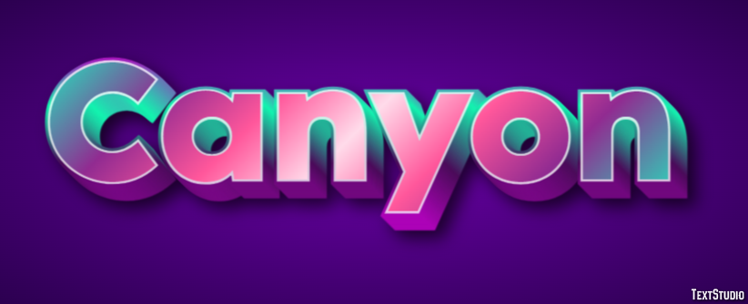 Canyon Texteffekt