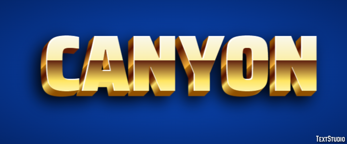Canyon Texteffekt