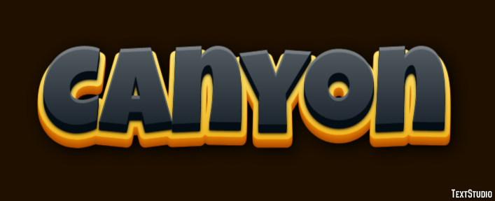 Canyon Texteffekt