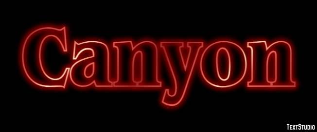 Canyon Texteffekt
