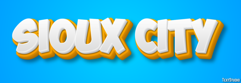 Sioux City Efecto de Texto