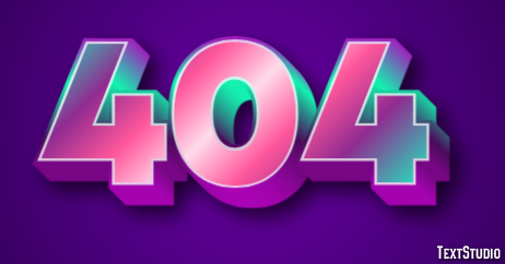 404 Efecto de Texto