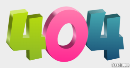 404 Efecto de texto