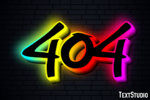404 Efecto de Texto