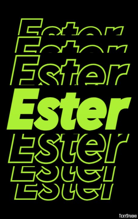 Ester Text effect