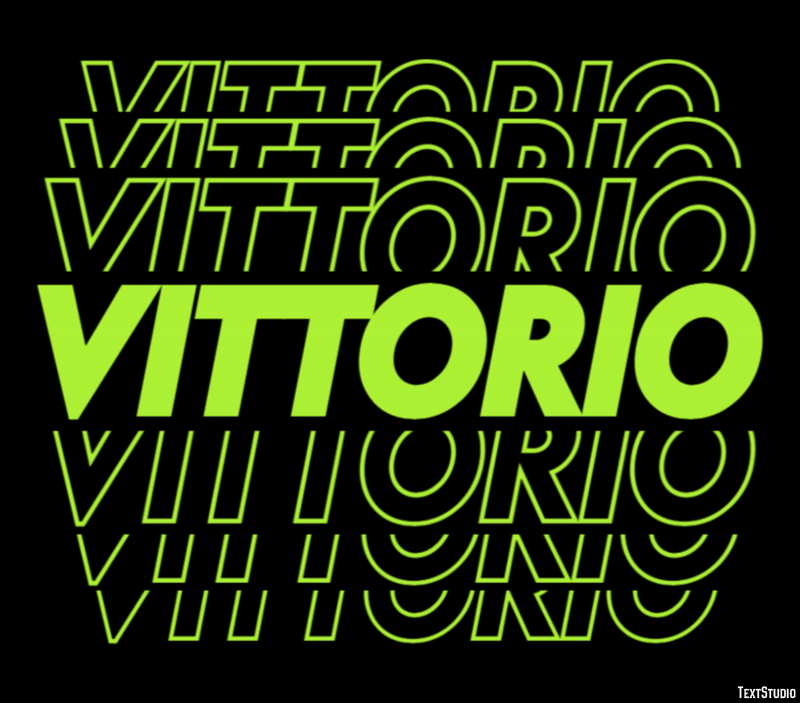 Vittorio Tekst effect