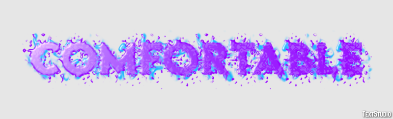 Comfortable Tekst Effect