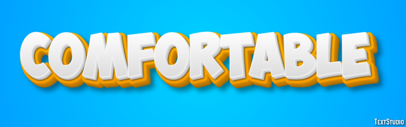 Comfortable Text Effect