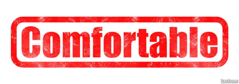 Comfortable Effetto testo