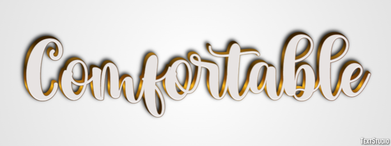 Comfortable Text Effect