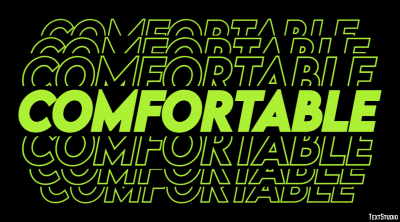 Comfortable Text Effect