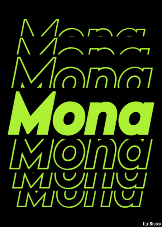 Mona Текстовый эффект