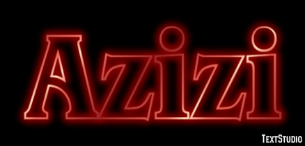 Azizi Эффект текста