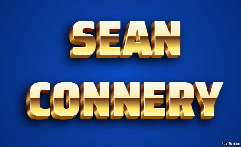 Sean Connery Metin Efekti