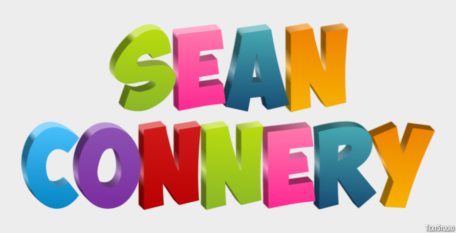 Sean Connery Metin Efekti