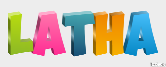 Latha Text Effect