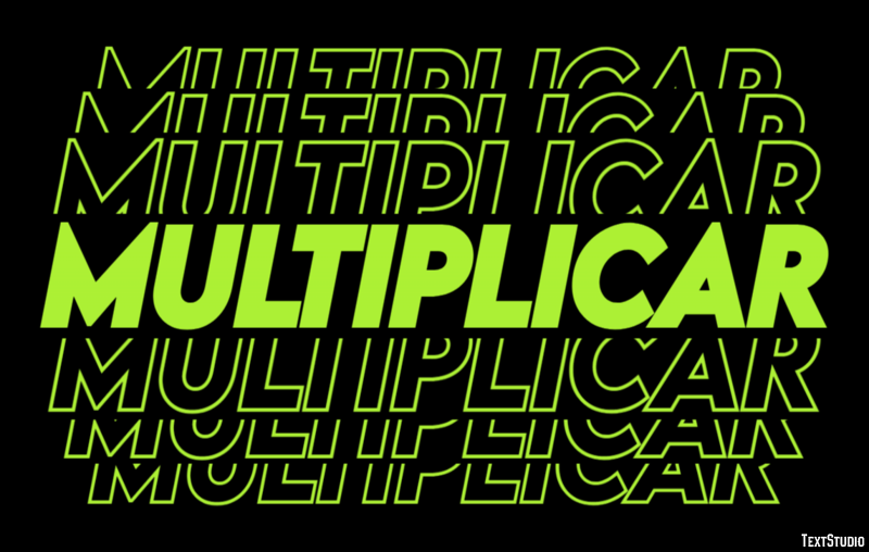 Multiplicar Effetto testo