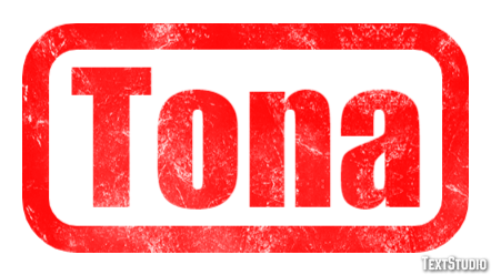 Tona Effet de texte