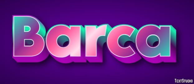 Barca Texteffekt