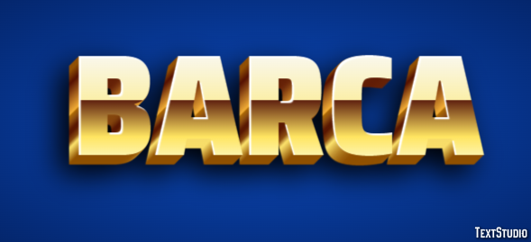 Barca Texteffekt