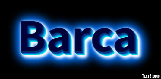 Barca Efeito de texto