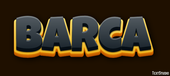 Barca Texteffekt