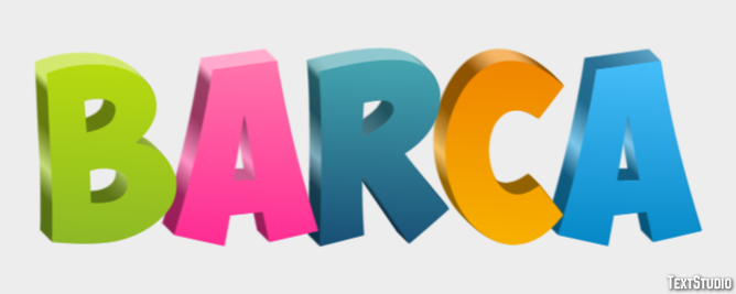 Barca Texteffekt